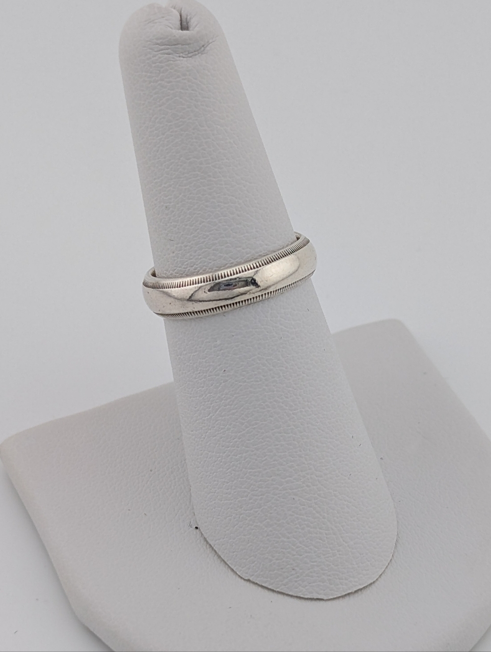 Vintage Sterling Milgrain Band 6.5 - Classic 925 Silver Estate Unisex Jewelry